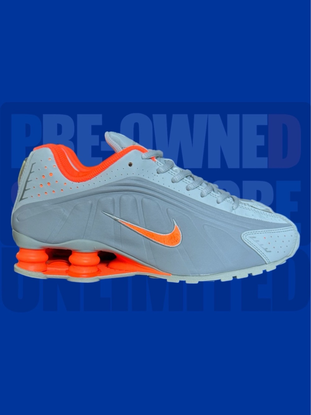 Nike Shox R4 GS’ Light Smoke Grey Crimson’